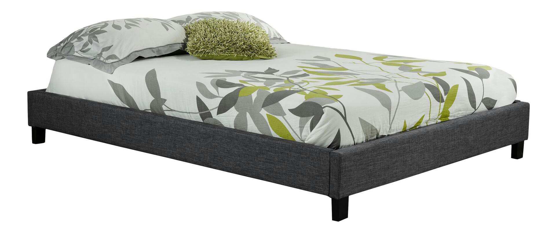 Brassex Soho Platform Bed Frame, Grey