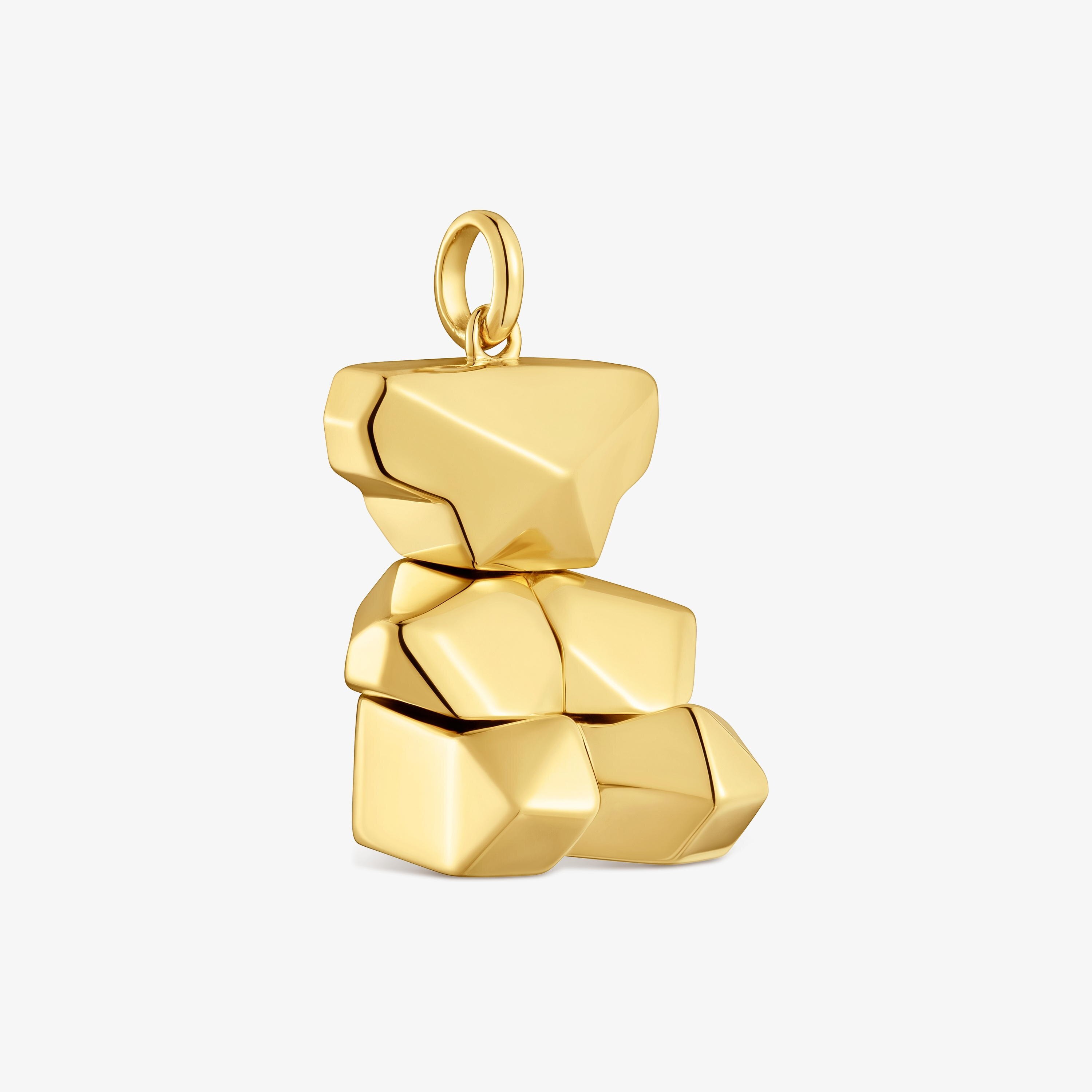 Colgante con baño de oro 18 kt sobre plata oso cúbico TOUS Sweet 40s