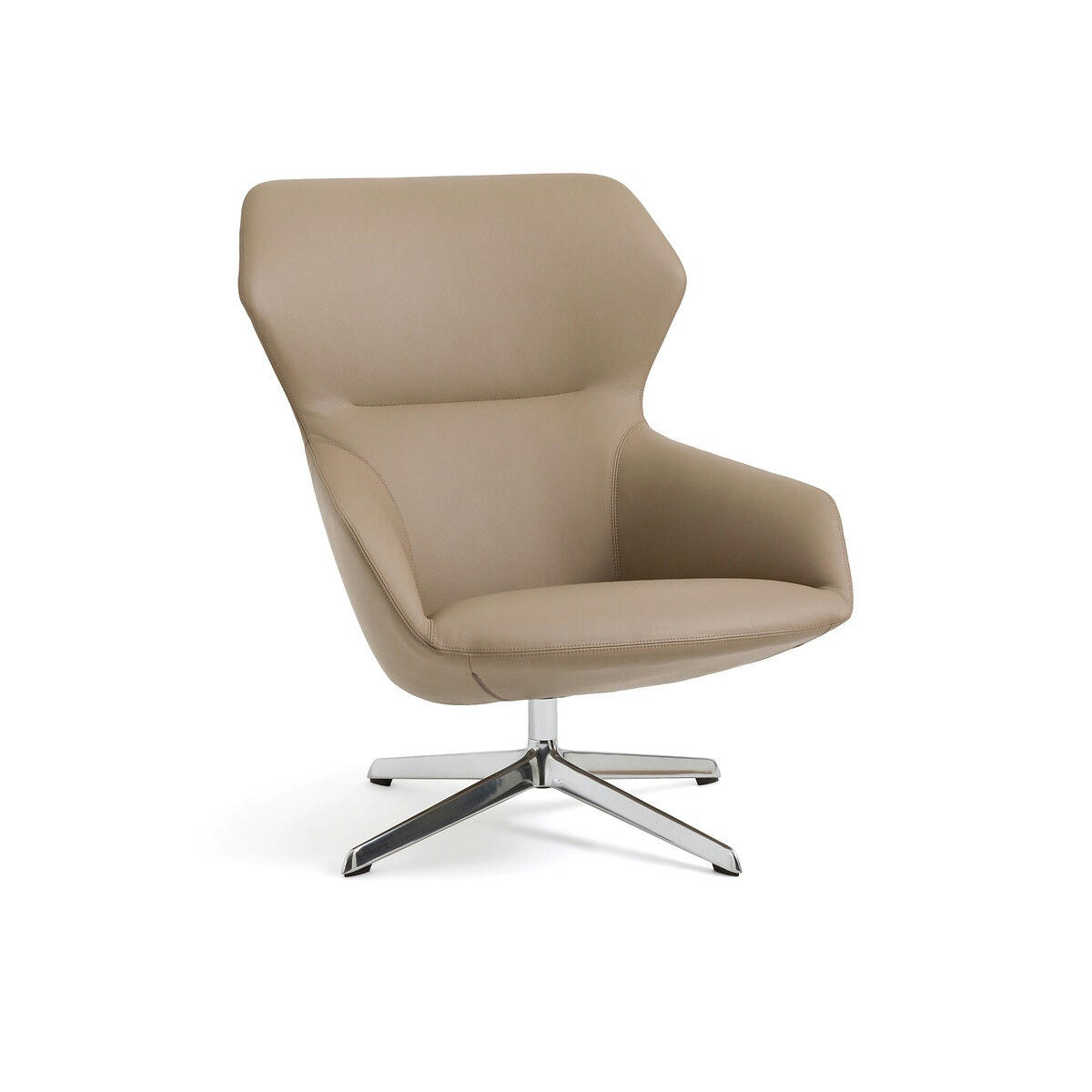 Fauteuil relax pivotant cuir pleine fleur, Archie