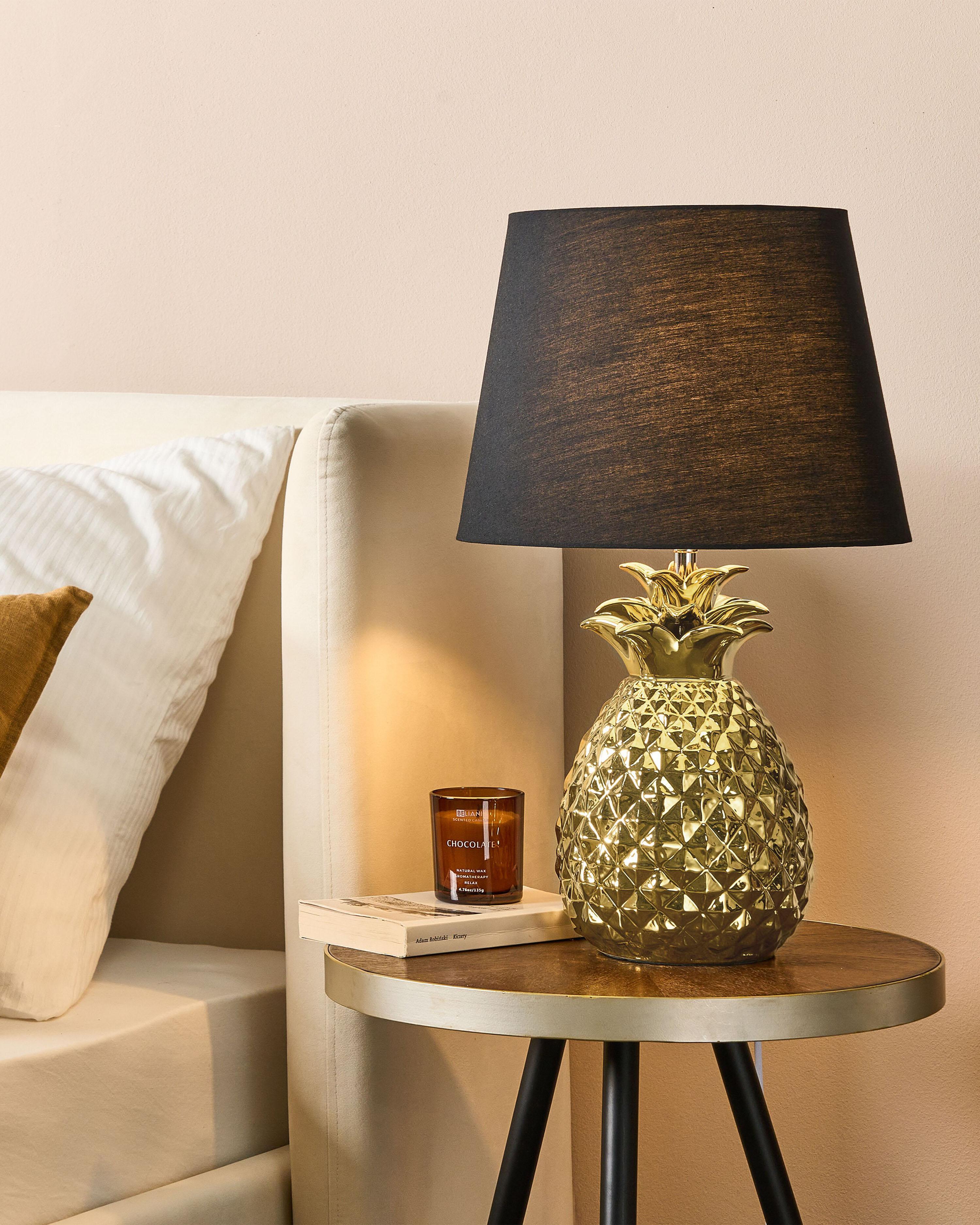 Table Lamp PINEAPPLE Ceramic Gold