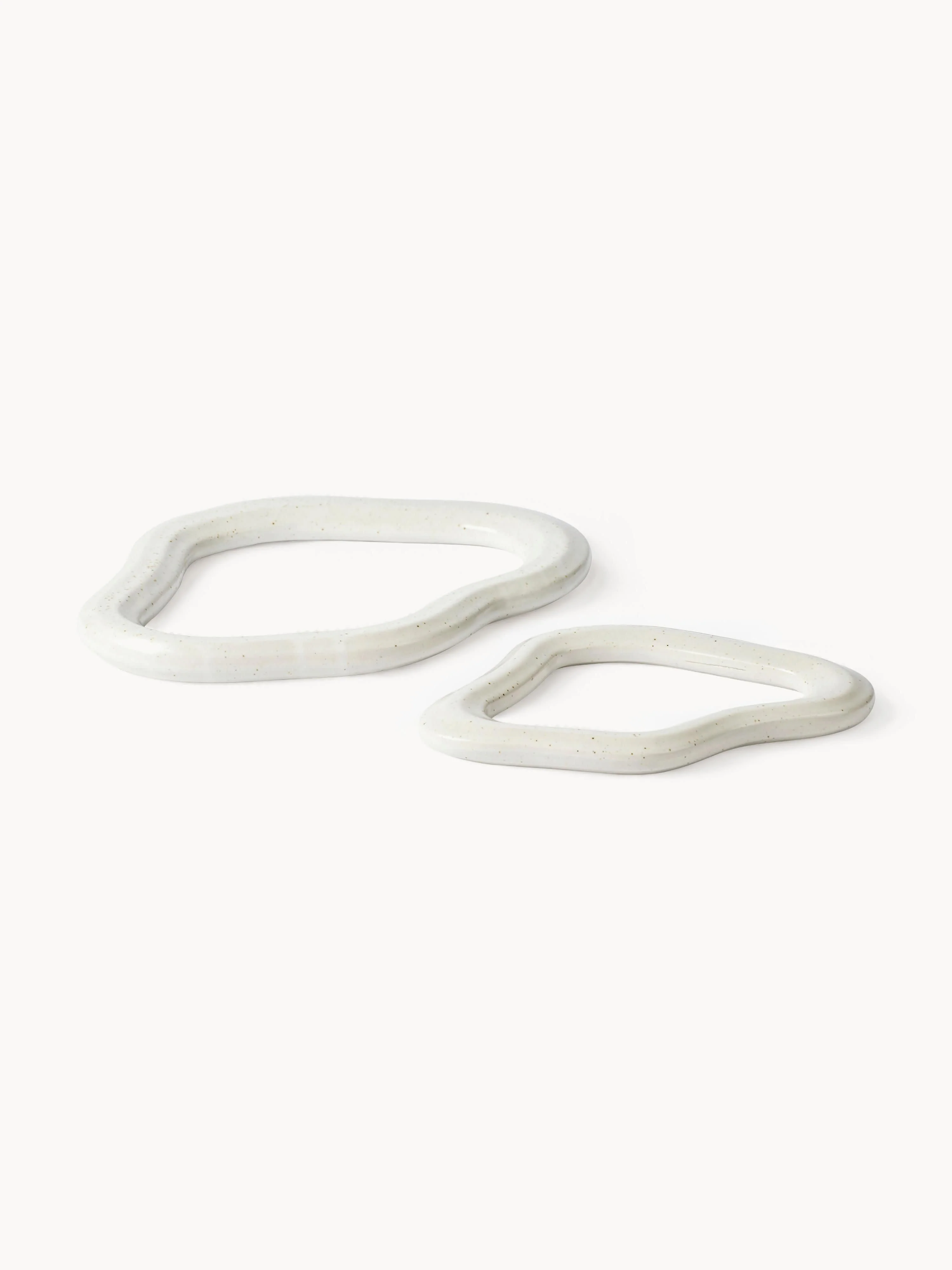 Handgefertigte Untersetzer Nordic Vanilla, 2er-Set