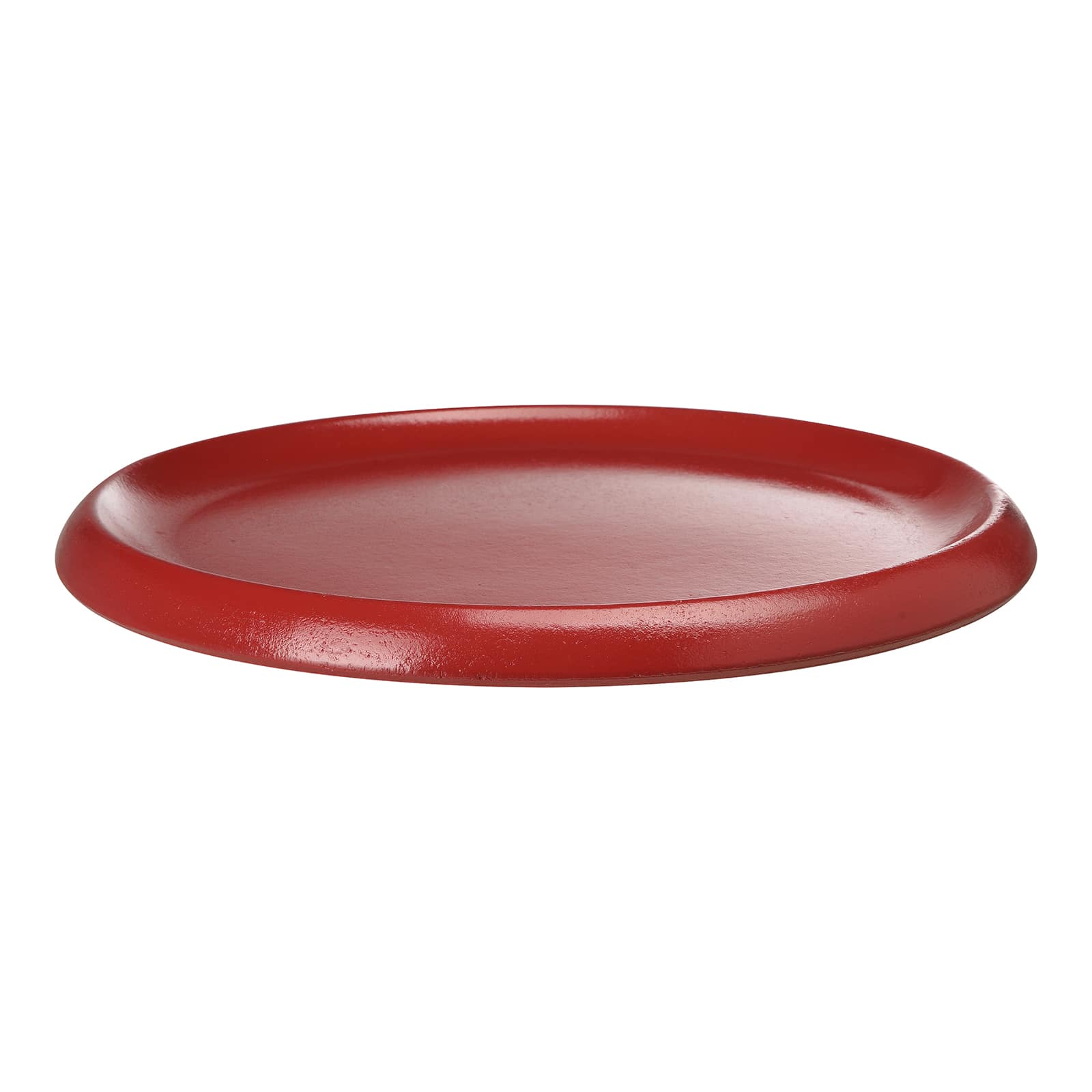 Deko-Tablett Glanz Rot, ⌀ 36 cm, H 25 mm