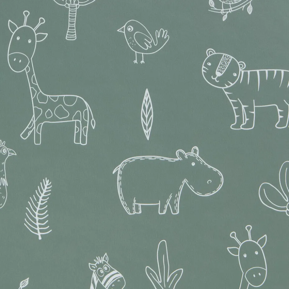 Kwantum Vliesbehang | Behang Veerle  Groen