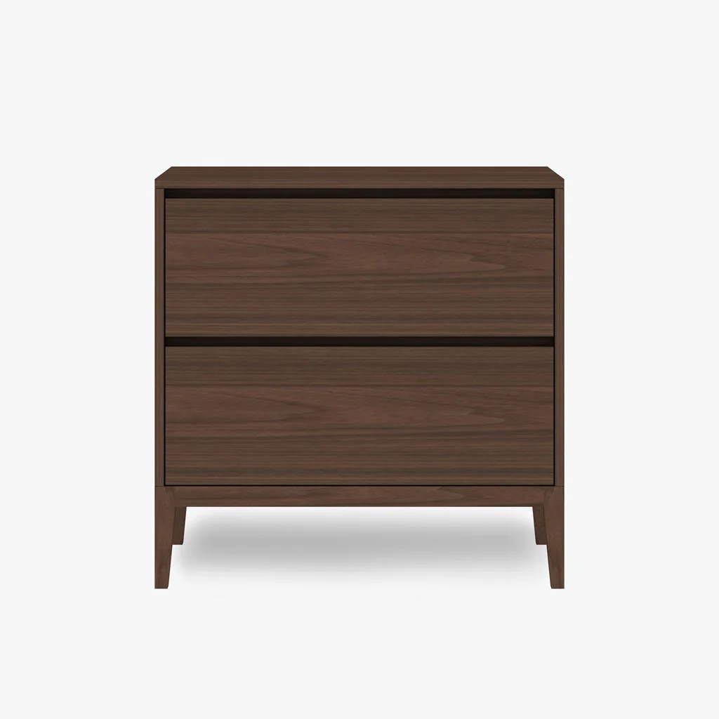 Cómoda com Duas Gavetas em Nogueira NAGOYA