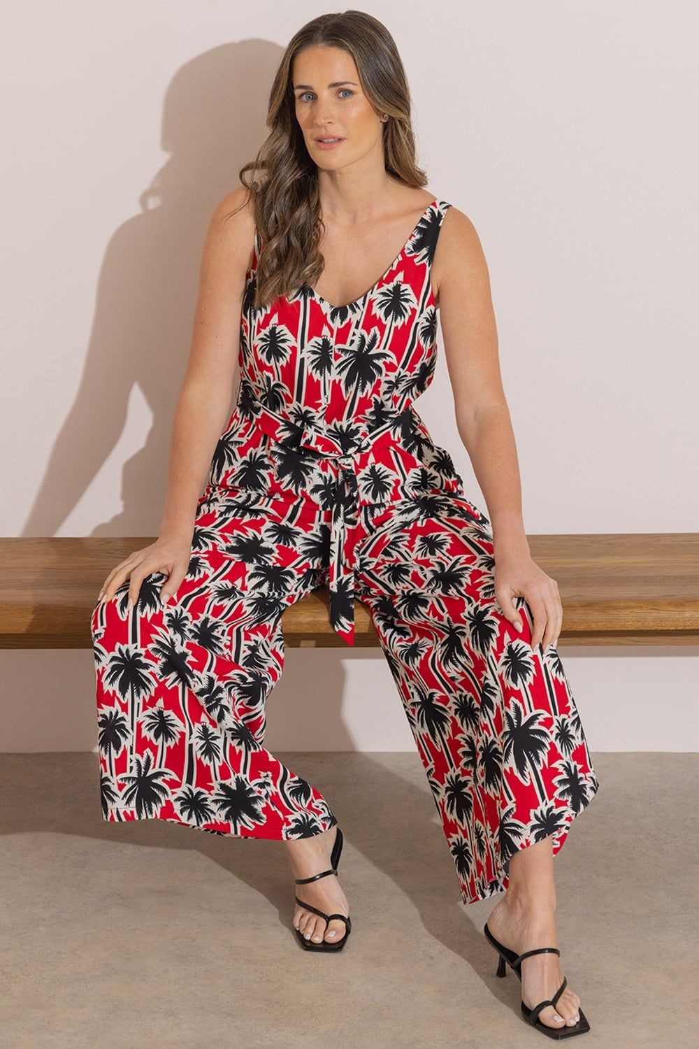 Klass. Printed Wide Leg Jumpsuit