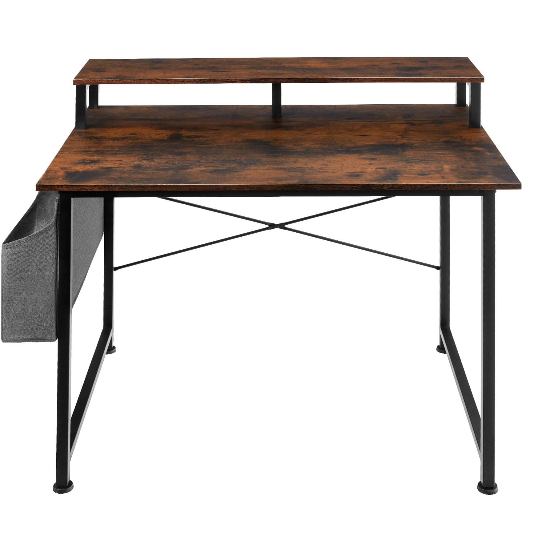 - Bureau Style industriel Bois foncé industriel, rustique