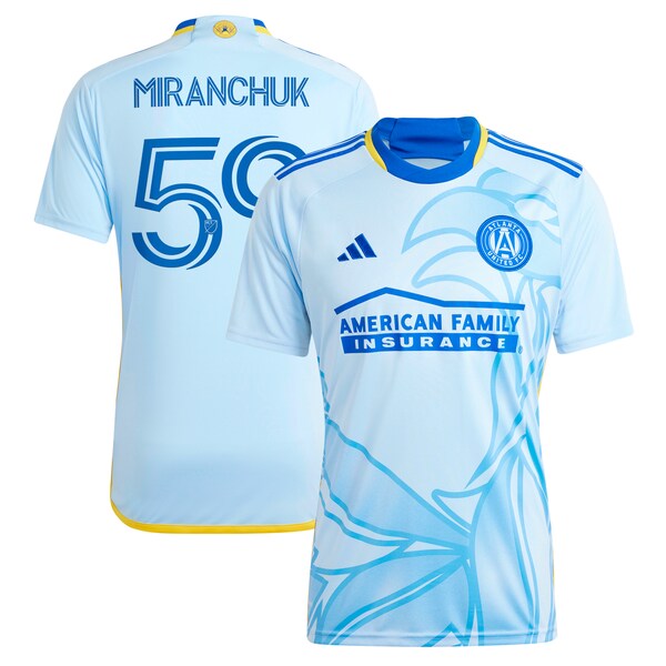 Aleksei Miranchuk Atlanta United FC adidas 2024 The Resurgens Kit Replica Player Jersey - Light Blue