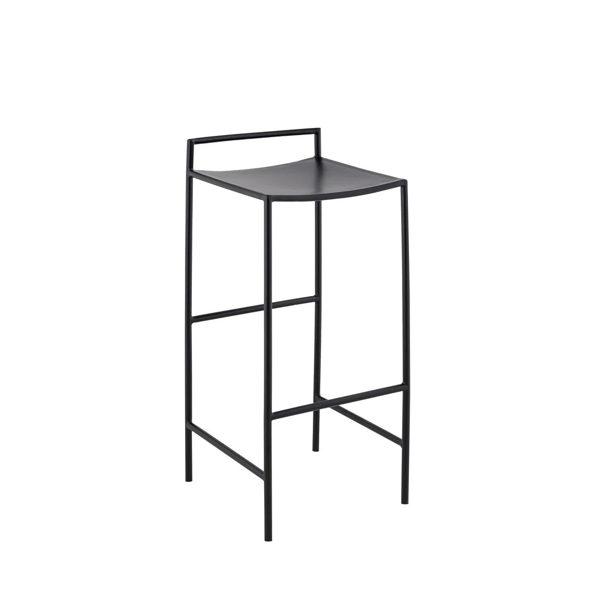 Bali 30 Coastal Contemporary Iron Saddle-Seat Low-Back Bar Stool with Foot Rest, by JONATHAN Y - 33