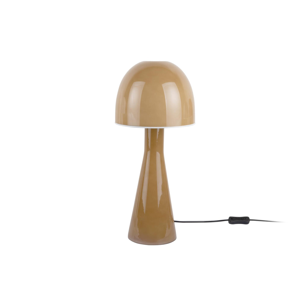 Leitmotiv tafellamp Bombin - geel - 20x20x45cm - Paddenstoellamp