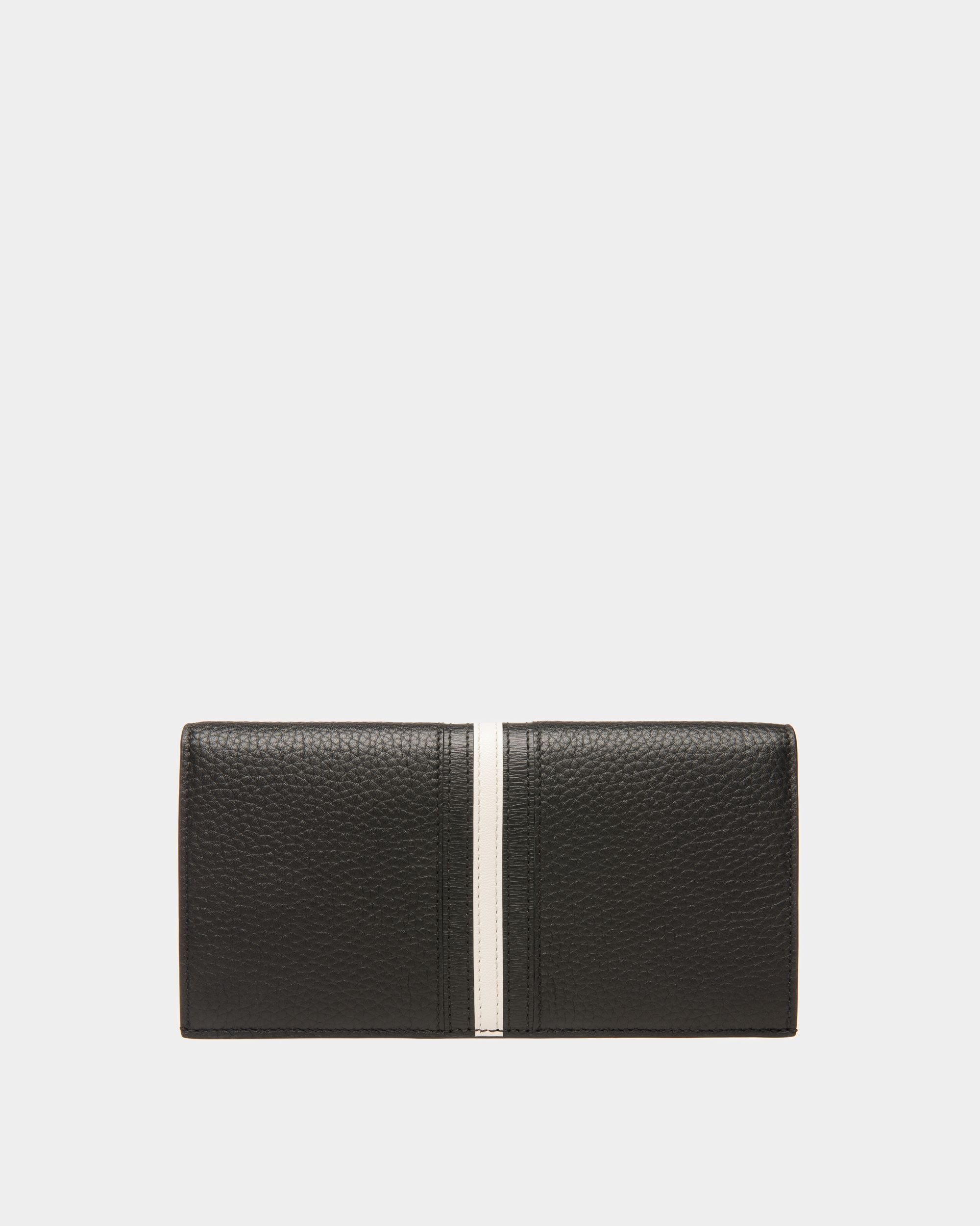Ribbon Klassische Geldbörse Aus Leder In Schwarz