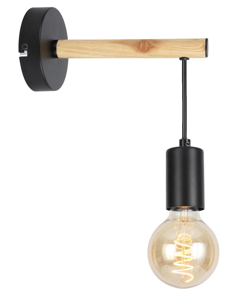 Lampa kinkiet IZZY 1x60w e27 czarny