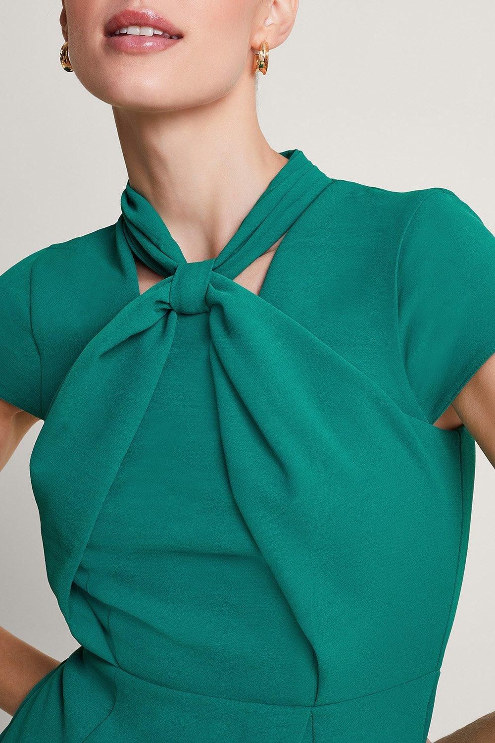 Monsoon Garda Shift Dress Green