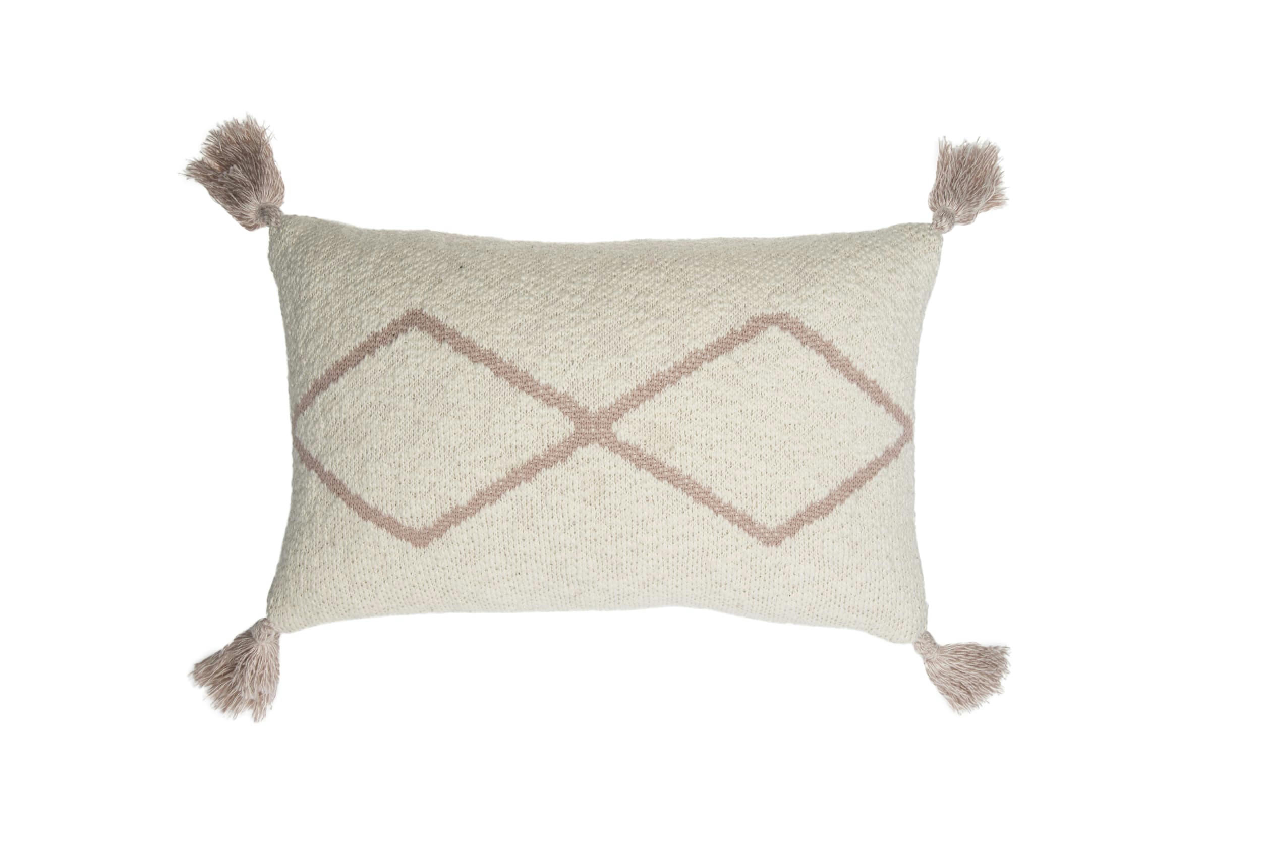 OASIS - Coussin en coton rose 25x40