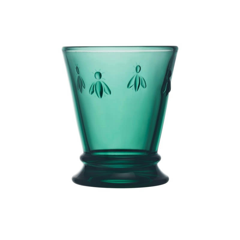 SET DE 6 VERRES À EAU,  ABEILLE - Verre à eau  en verre bleu nuit - lot de 6