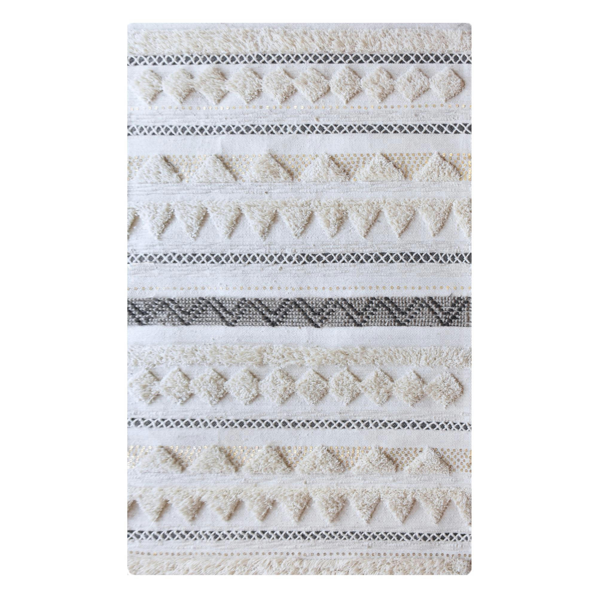 LENITY - Tapis  en laine ivoire 160 x 230