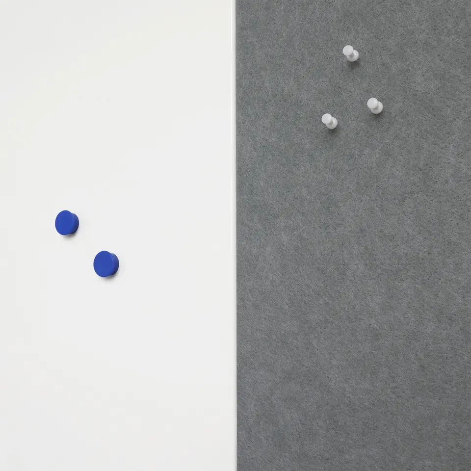 Akoestisch wandpaneel PET-vilt - 100x100 cm - Grijs