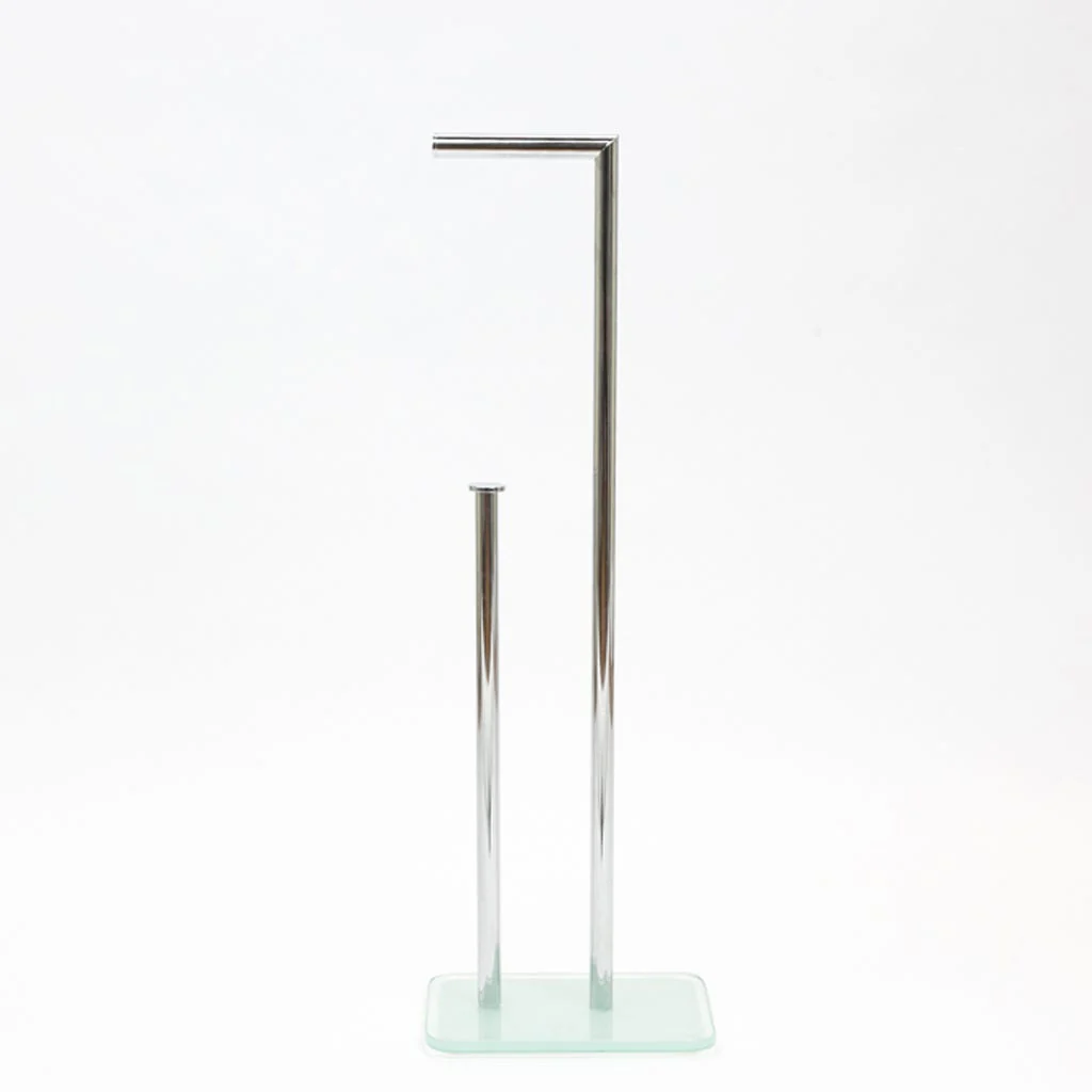 Suporte e Reserva para Papel com Base de Vidro Branco HURAA