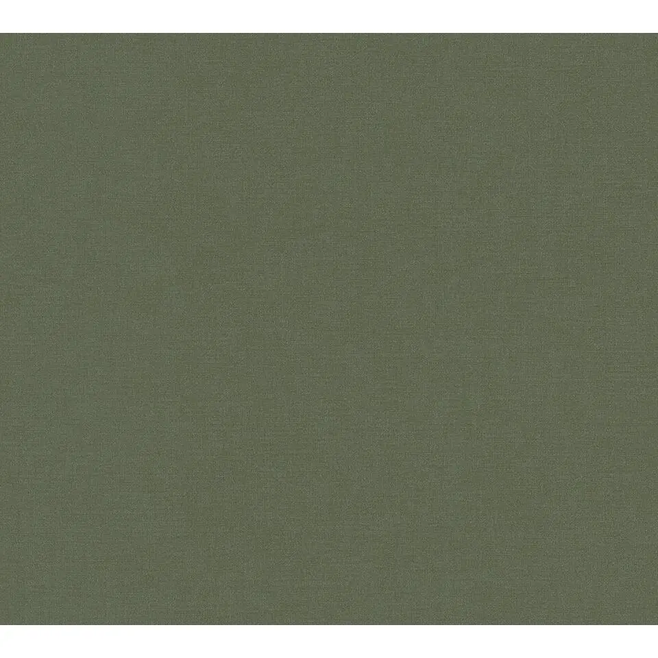 Livingwalls behang effen groen - 53 cm x 10.05 m