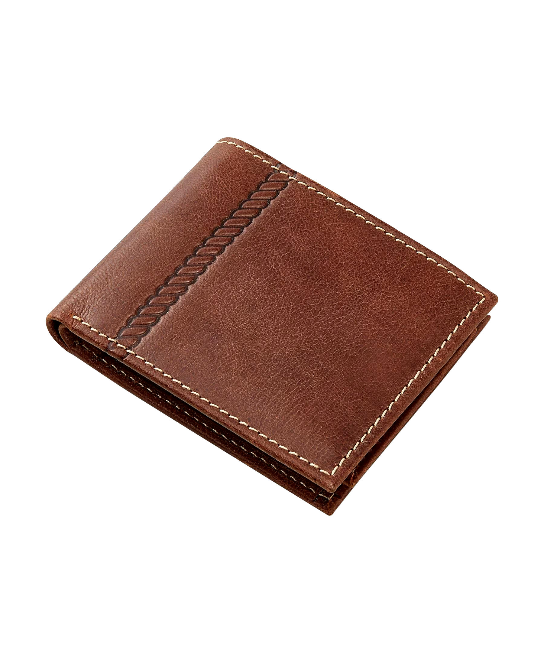 Dakota Antique Billfold Pullout ID Leather Wallet