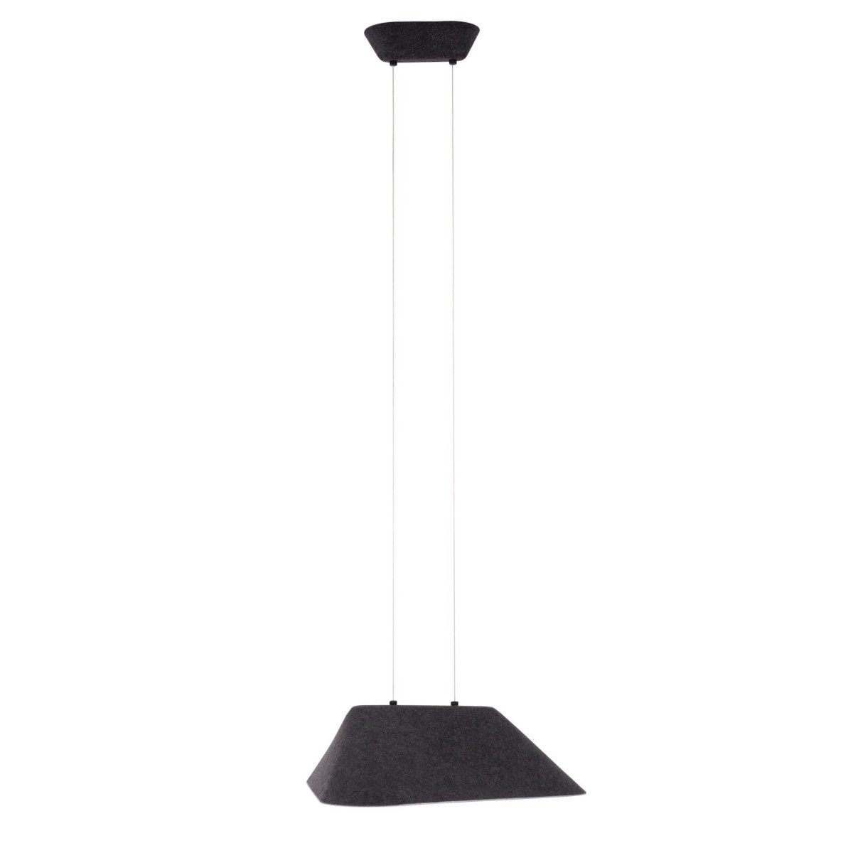 Lampa wisząca CARBON czarno-szara LED 1x8W Ciepła biel 420lm Maxlight