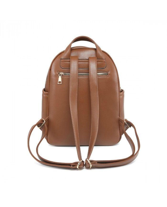 JFY Metal Bee Quilted Chevron Pattern Backpack