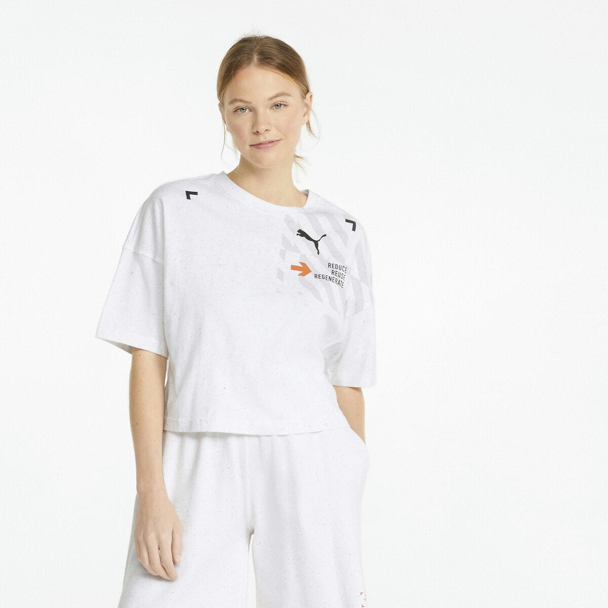 T-shirt col rond manches courtes