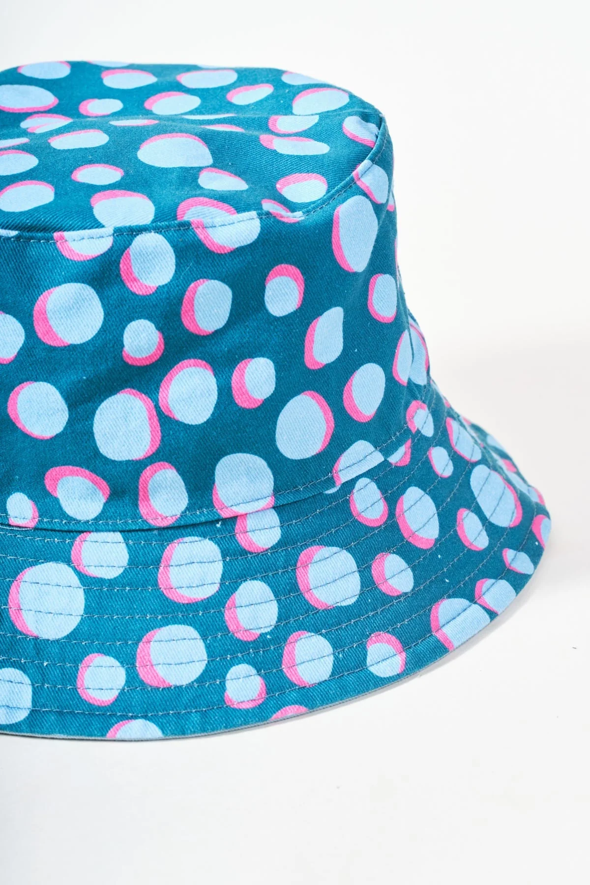 Blue & Green Reversible Bucket Hat