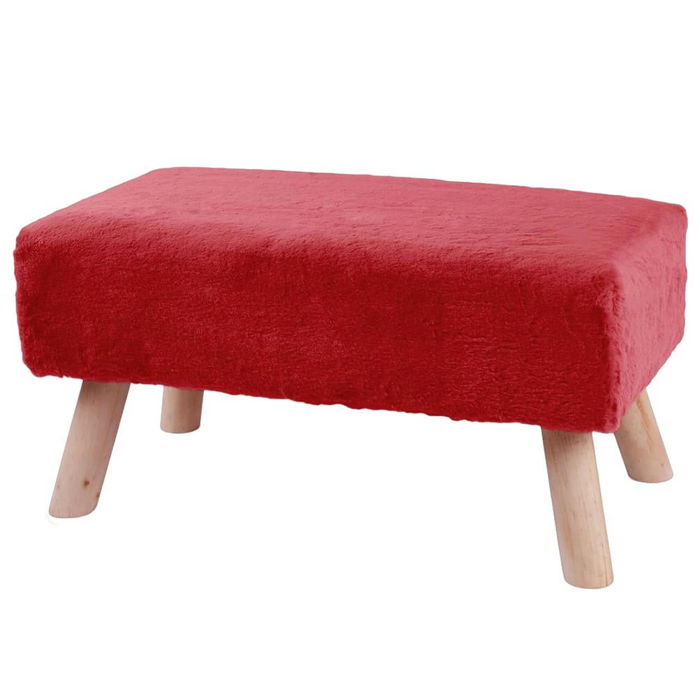 - Tabouret banc rouge