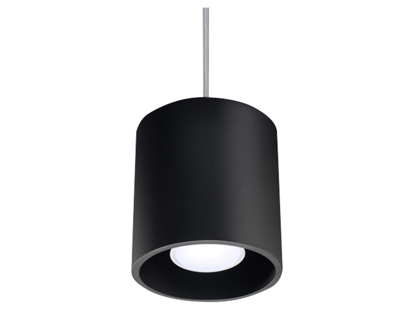 Lampa wisząca Orbis aluminiowa czarna