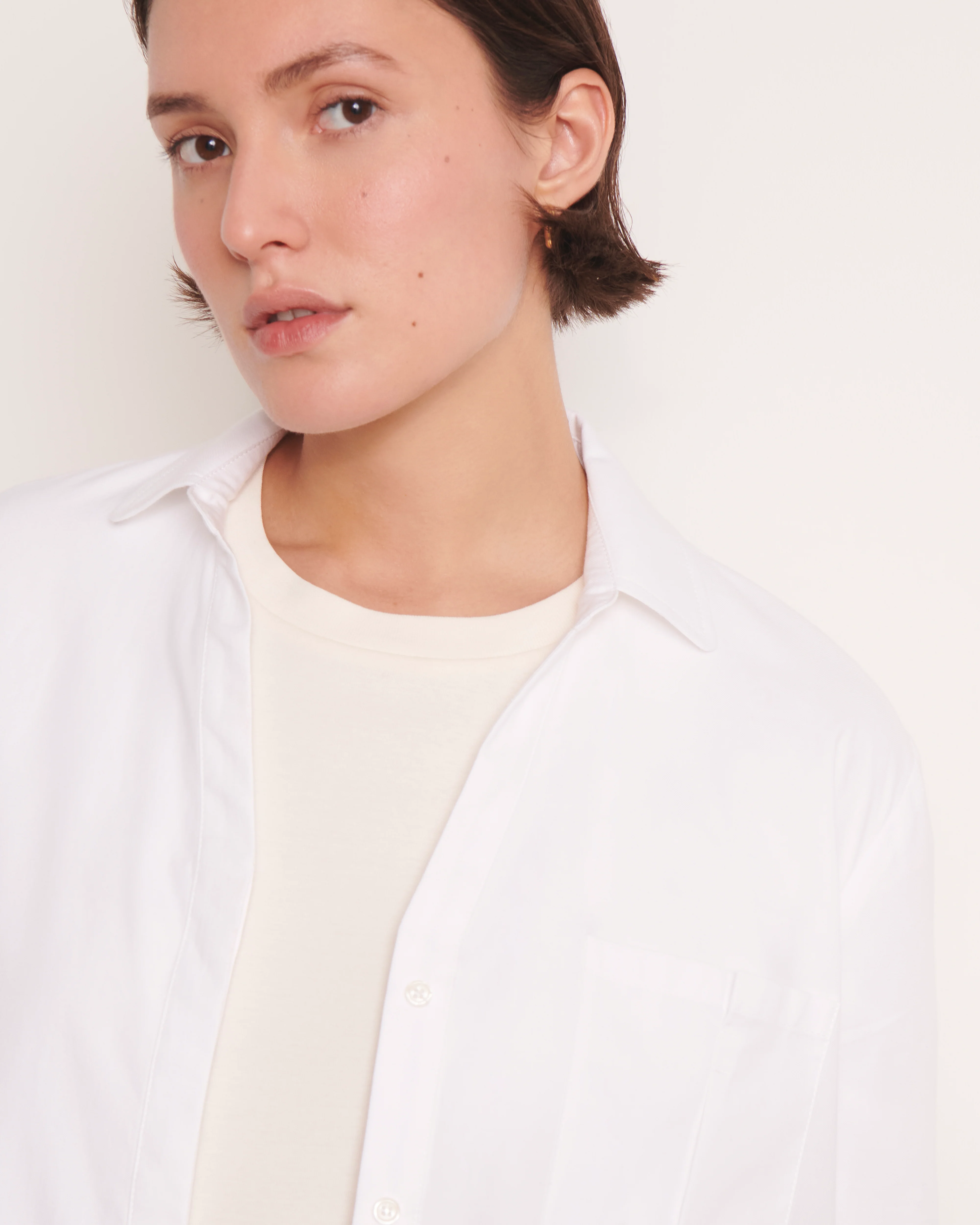 Chemisier blanc oversize CYGNEAU/13131/001