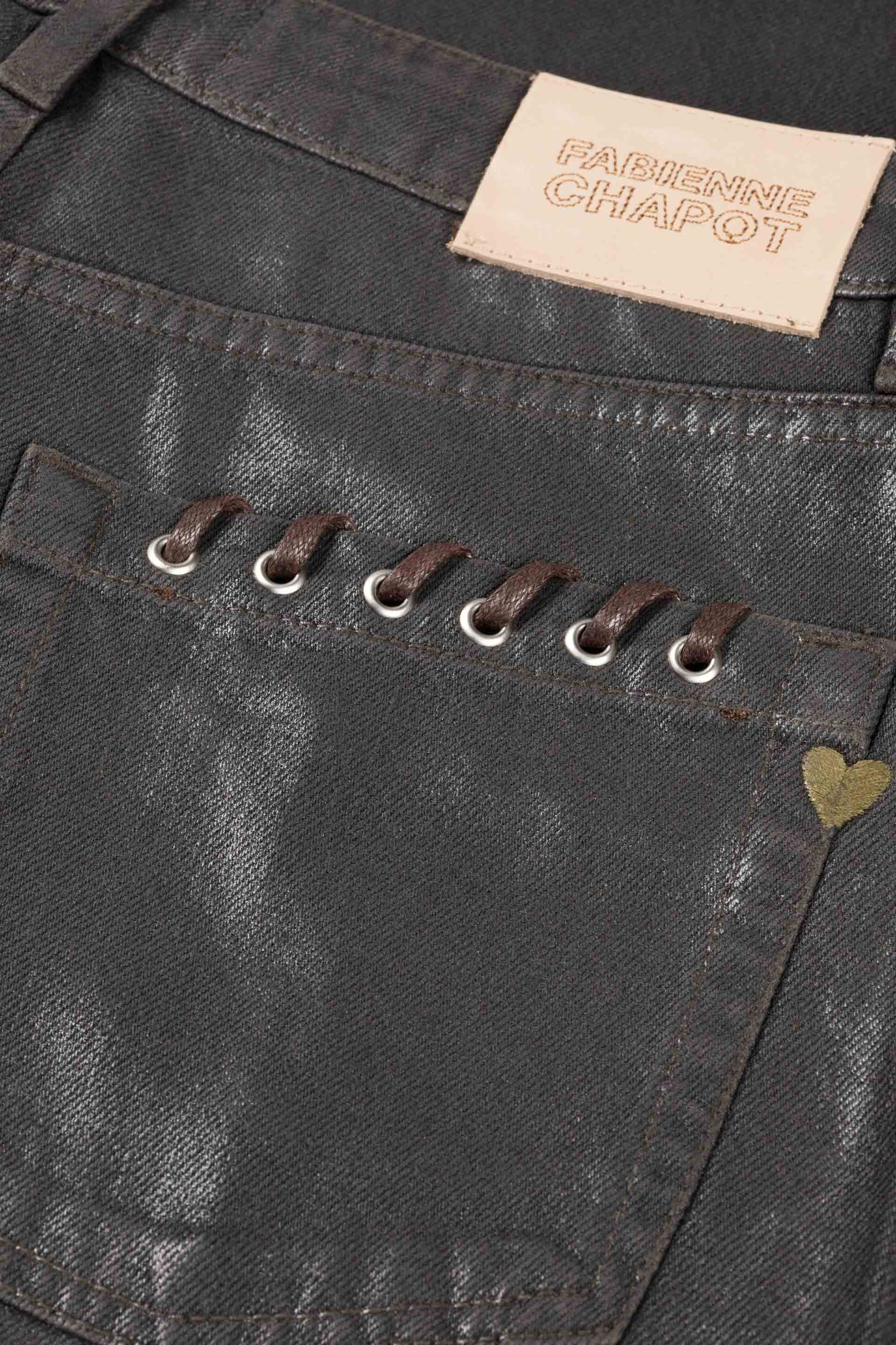 Zoe Boyfriend Jeans | Waxed Brown