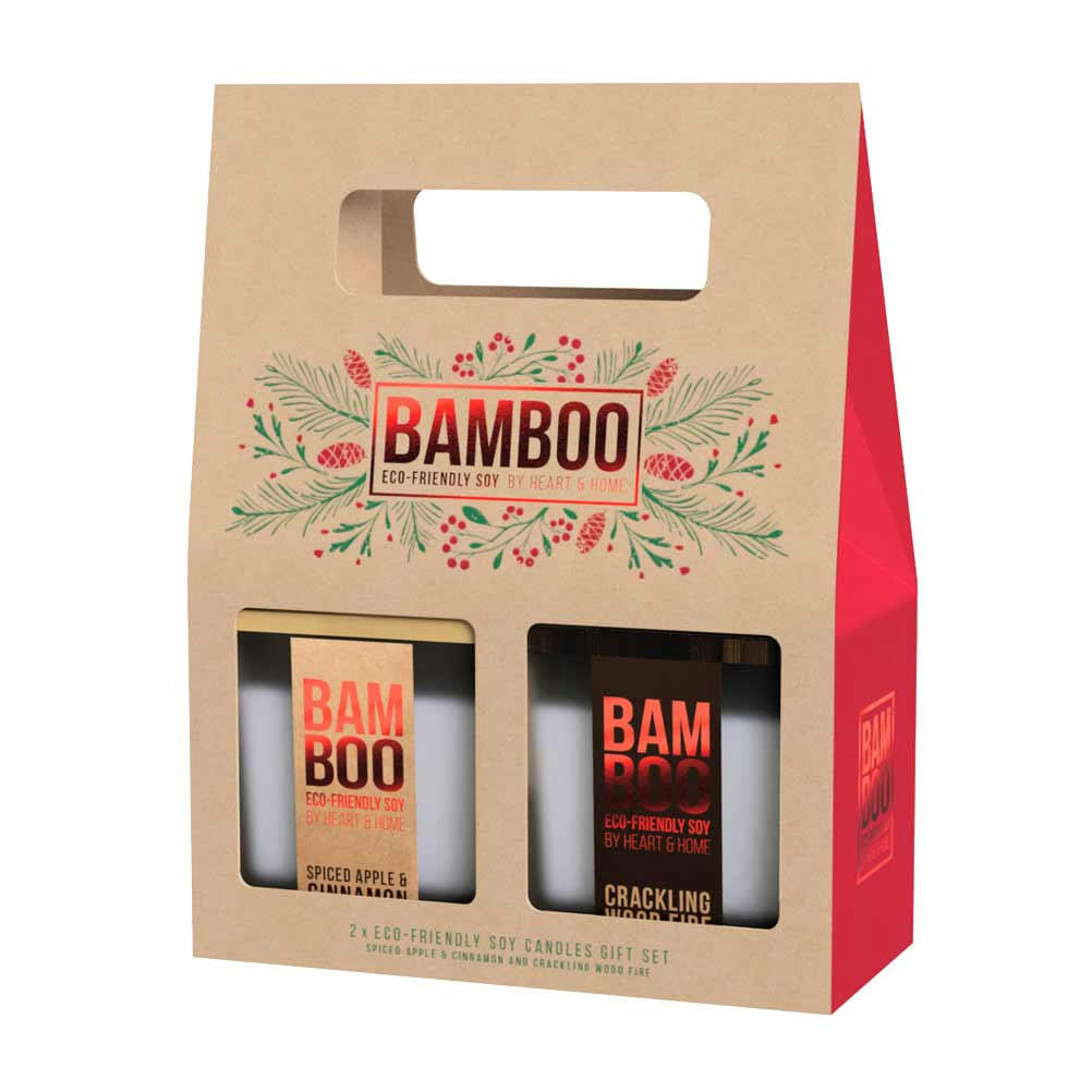 POMME ÉPICÉE - Boîte cadeau de 2 bougies éco responsables