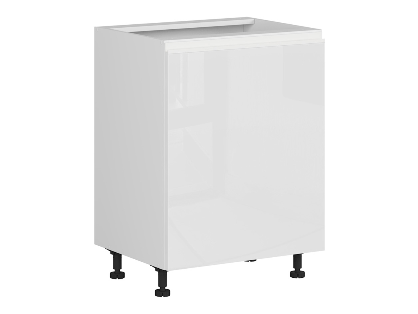 Szafka kuchenna dolna Sole 60 cm lewa biały połysk