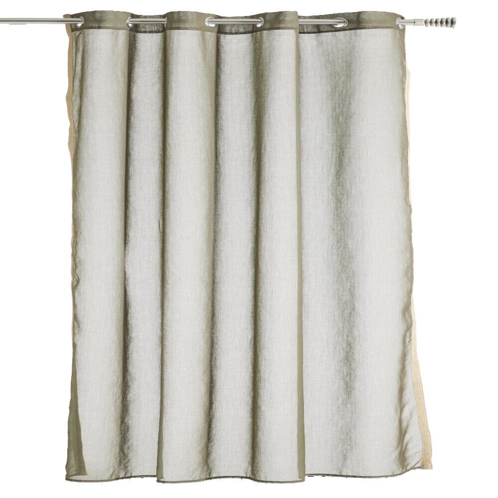 Voilage avec bordure décoration jute 140x240 cm