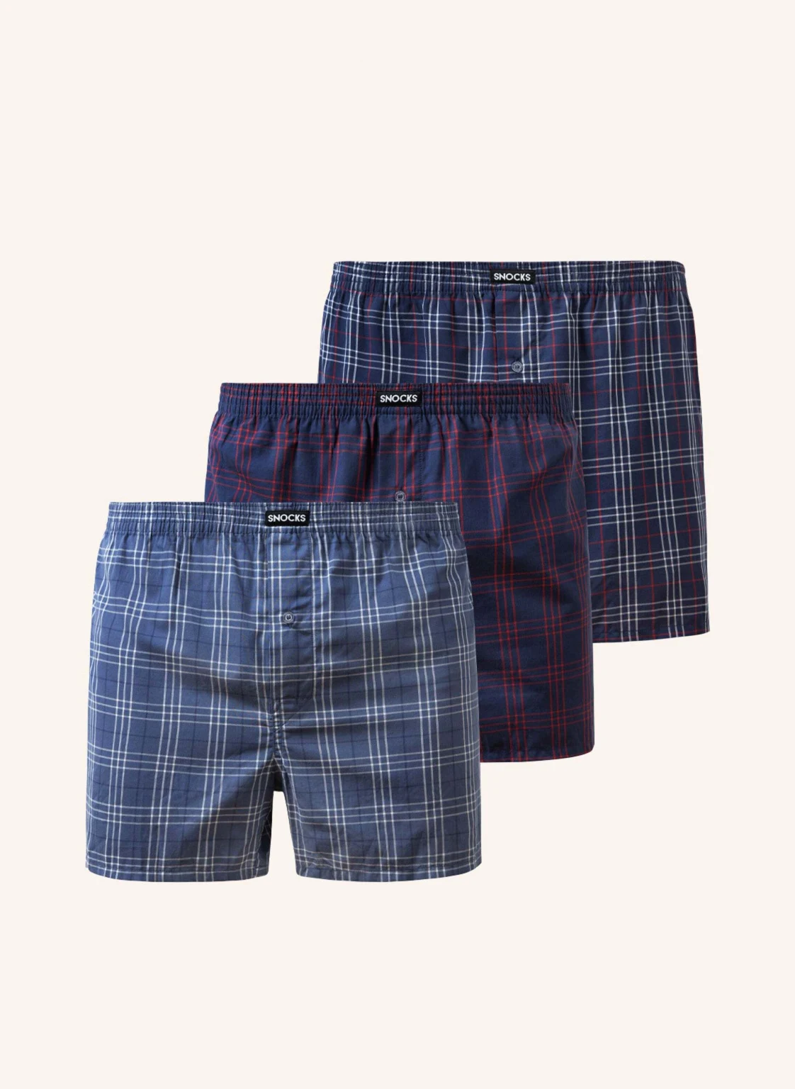 SNOCKS 3er-Pack American Boxershorts