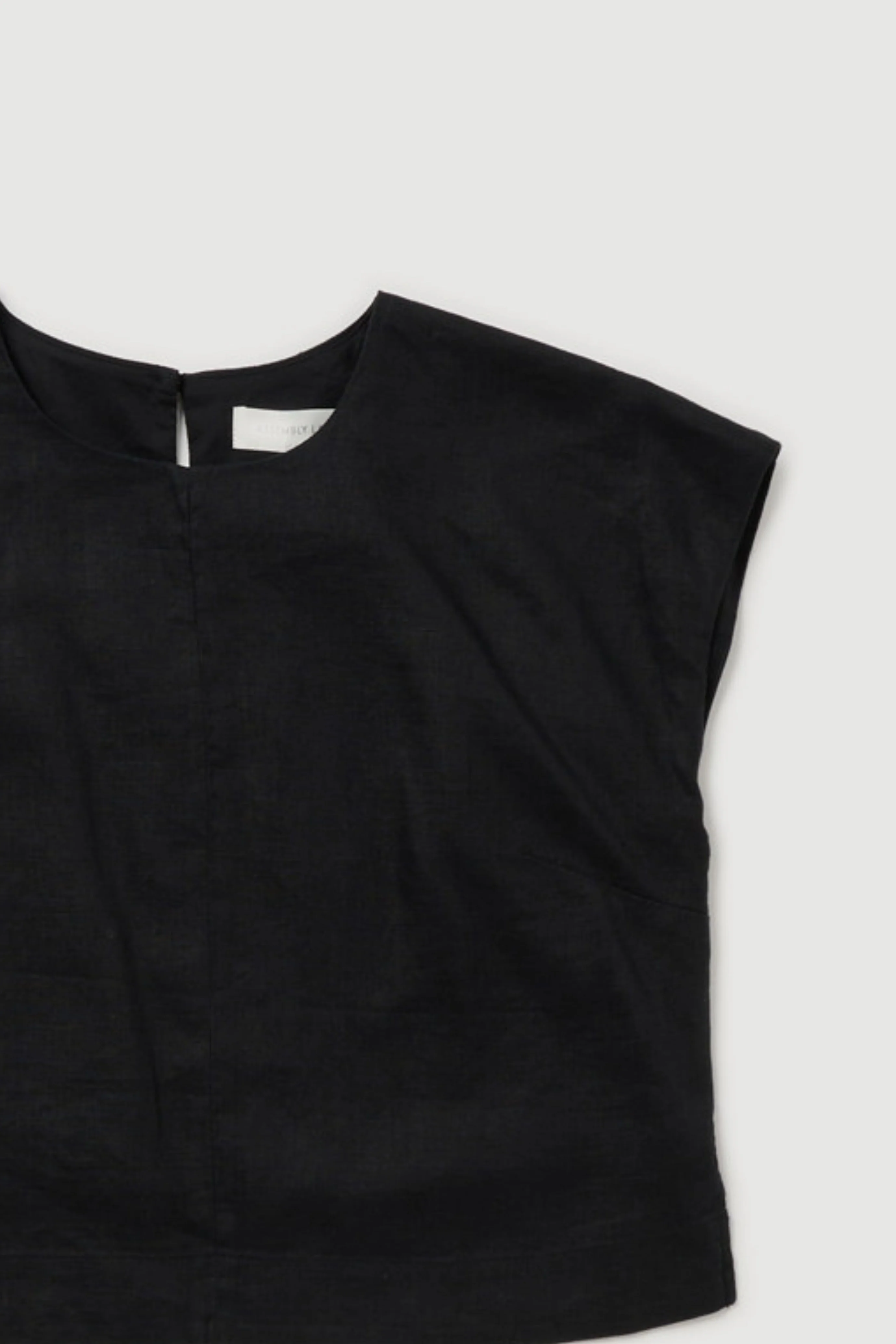 Re-Worn Womens Linen Textured Top