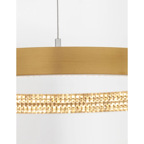 Pendelleuchte »Preston «, LED, 30 W, Höhe: 120 cm, goldfarben