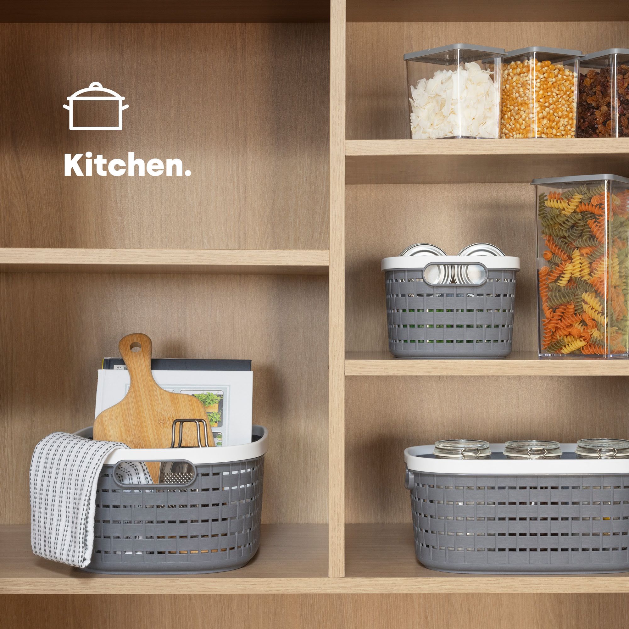 LIVIVO Plastic Cleaning Storage Basket