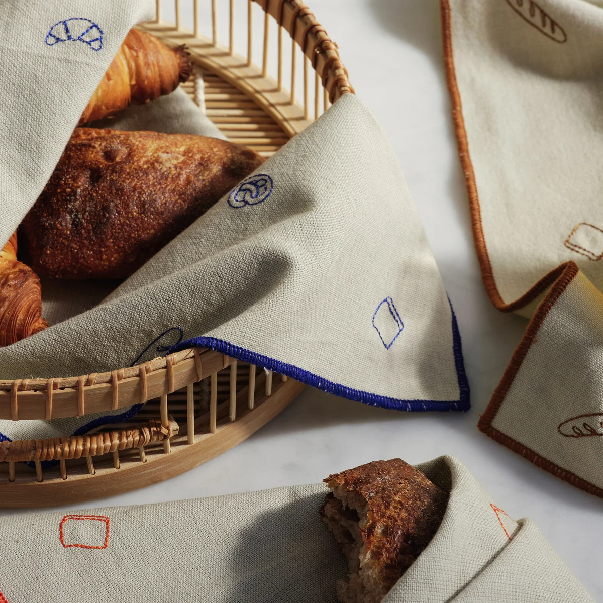 Broste Copenhagen - Bread Stoffserviette, pumkin orange