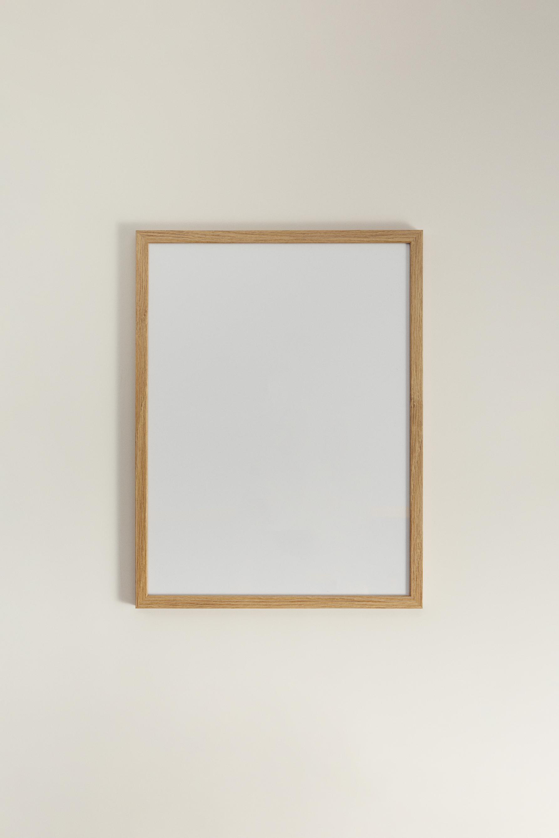 Marco 30 x 40 cm con madera de roble
