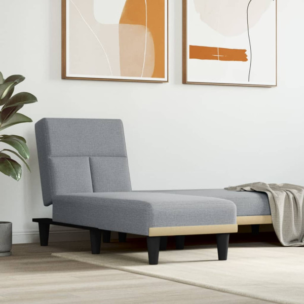 Szezlong Szary Tapicerowany Leżanka Sofa Fotel Łóżko