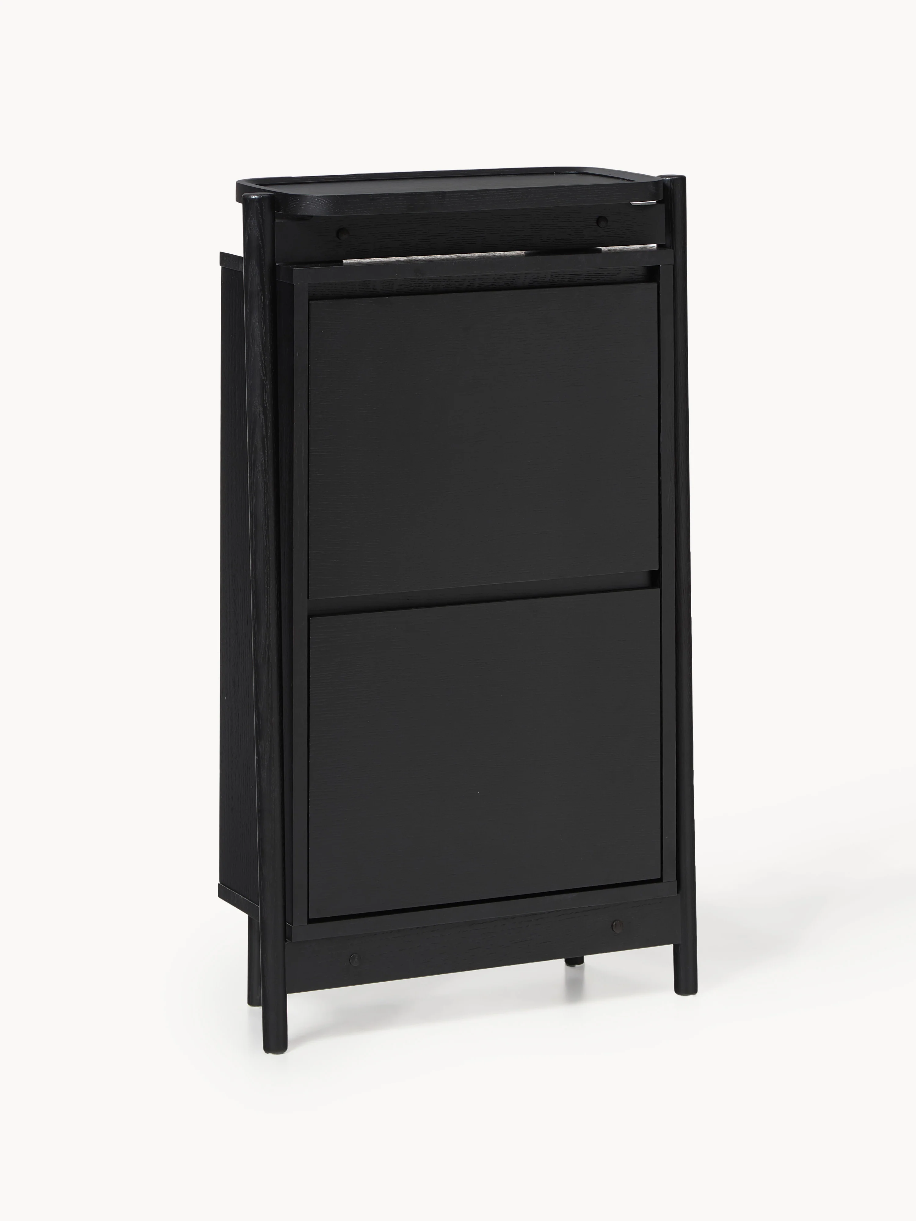 Holz-Schuhschrank Libby mit Klappfächern