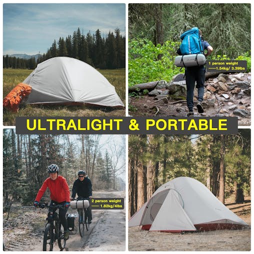 NNEOBA Ultralight Camping Tent Backpack Tent