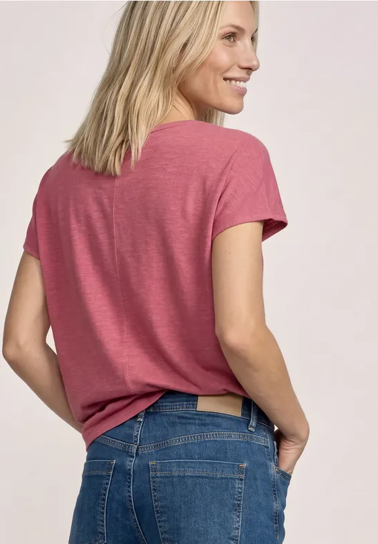 Basic T-Shirt aus reiner Baumwolle