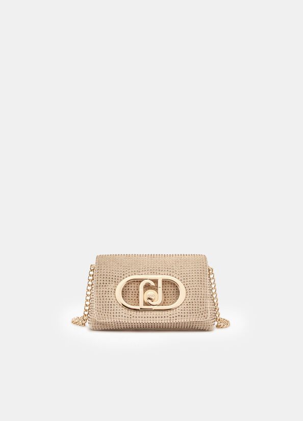 Borsa LaPuffy mini con strass
