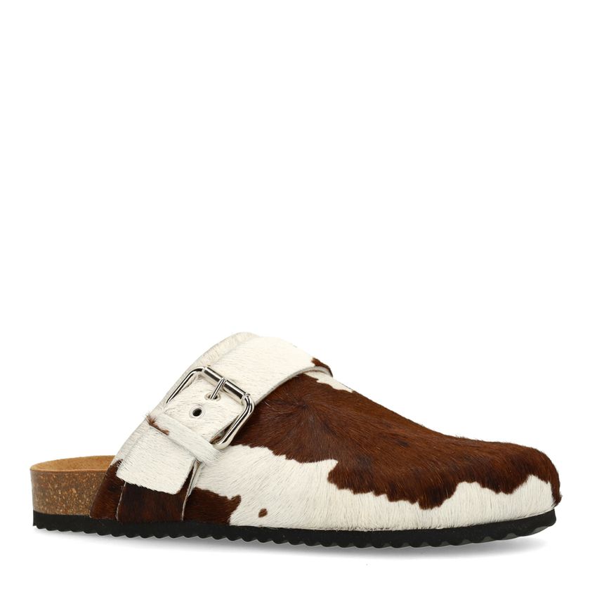 Manfield Cow clogs met gesp