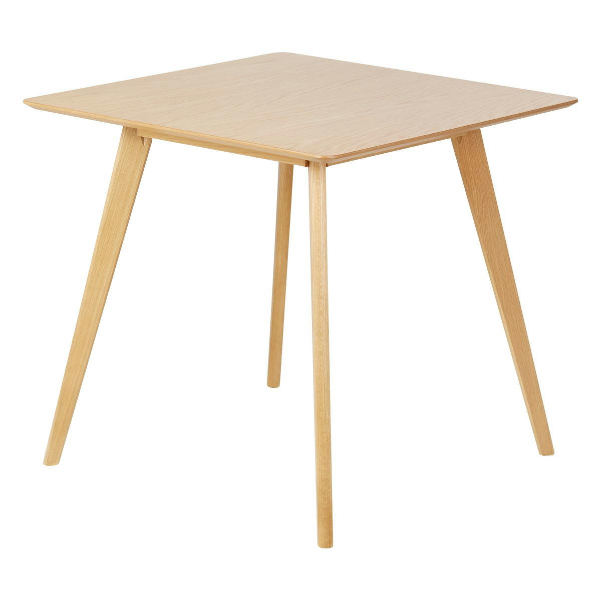 SCANDIE - Table repas carré en chêne naturel 80cm