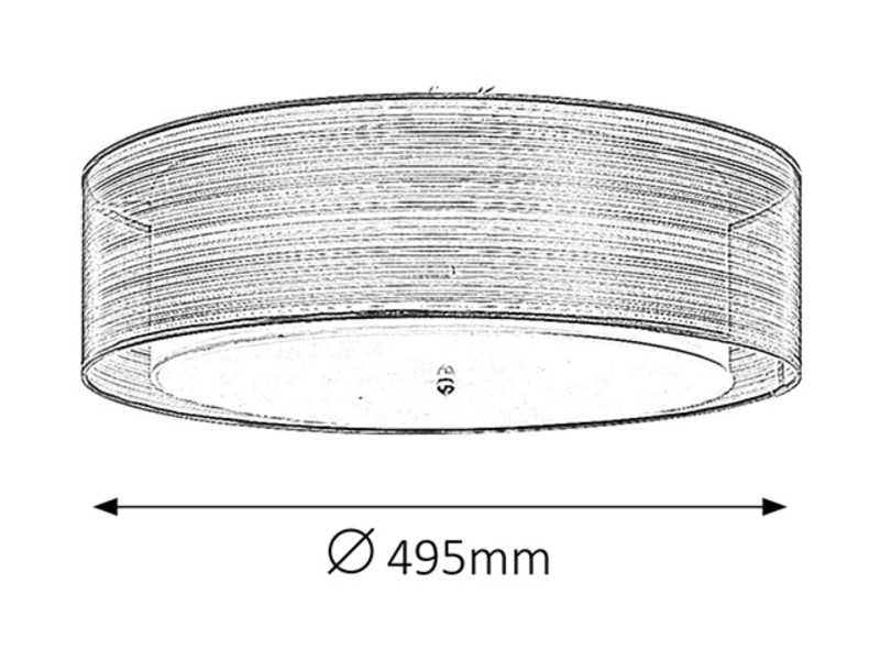 Plafonchromowany brązowy okrągły 49,5cm Anastasia 3xE14x25W IP20 Rabalux