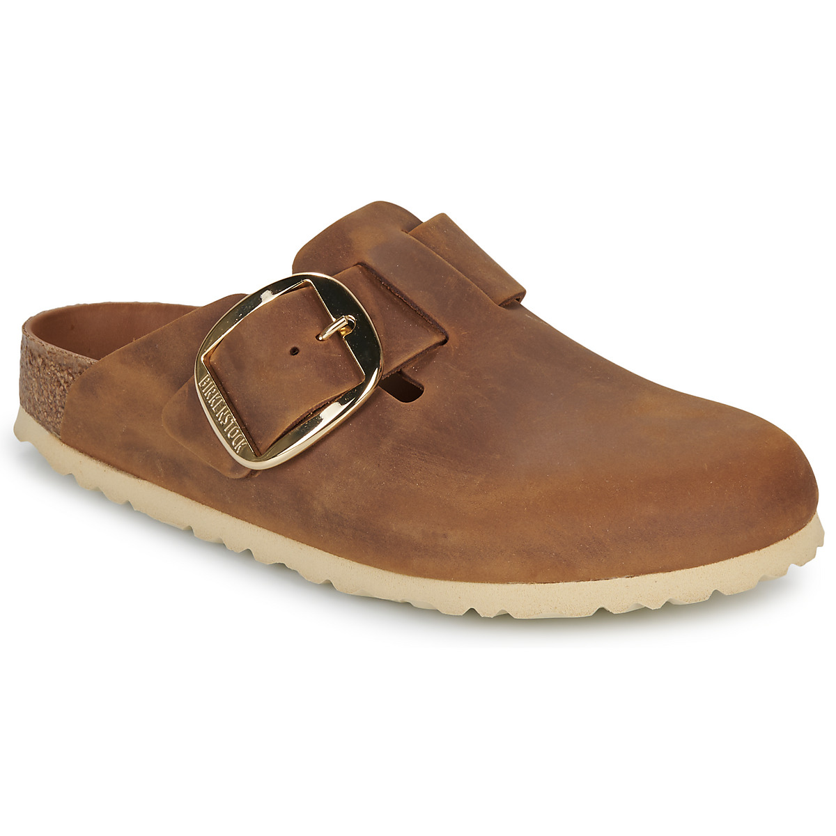 BIRKENSTOCK - Boston Big Buckle - Big / Leather / Oiled / Cognac