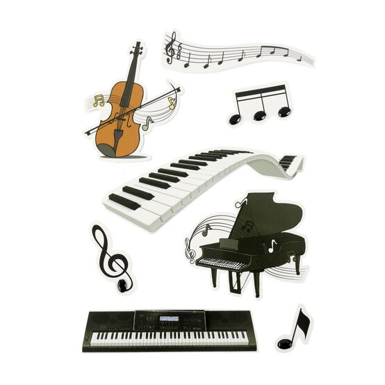 Music Instrument Card Toppers 8 Pack
